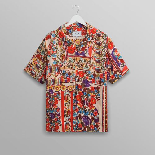 Didcot Shirt Red/Multi Abstract Tile