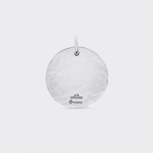 Hammered Simple Charm : 925 Silver