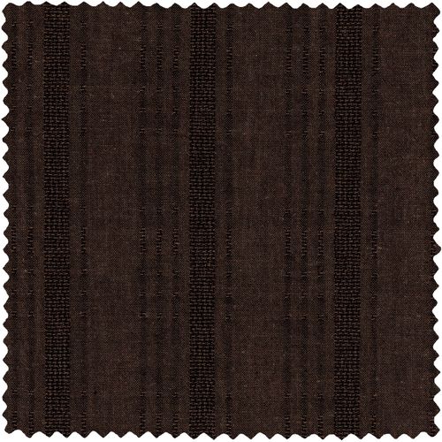 Brown Cotton/Linen Dobby Stripe