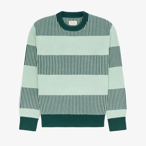 Striped Shaker Stitch Sweater