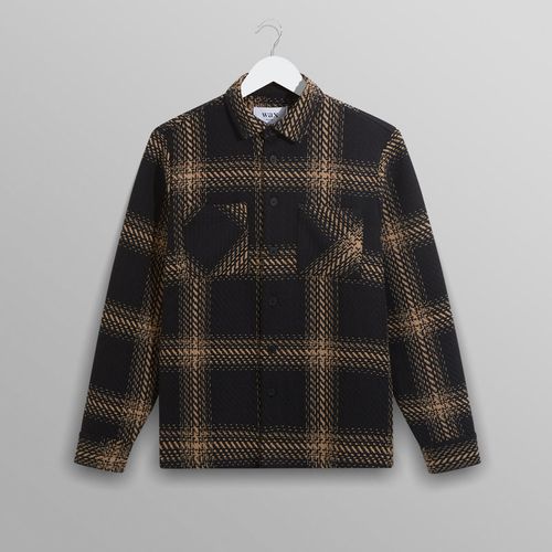 Whiting Overshirt Black/Beige Zap Check