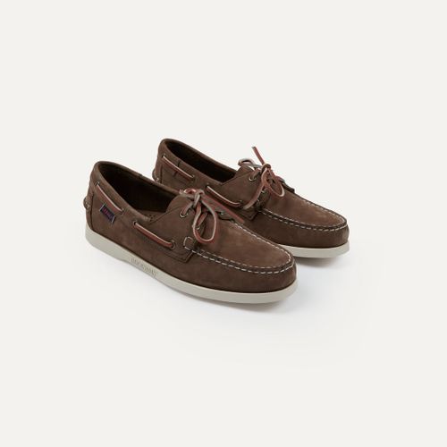 Sebago Brown Nubuck Docksides Portland Boat Shoe