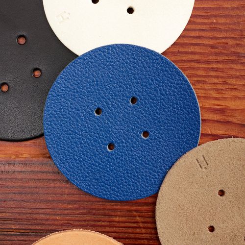 Leather Coaster Set in Assorted