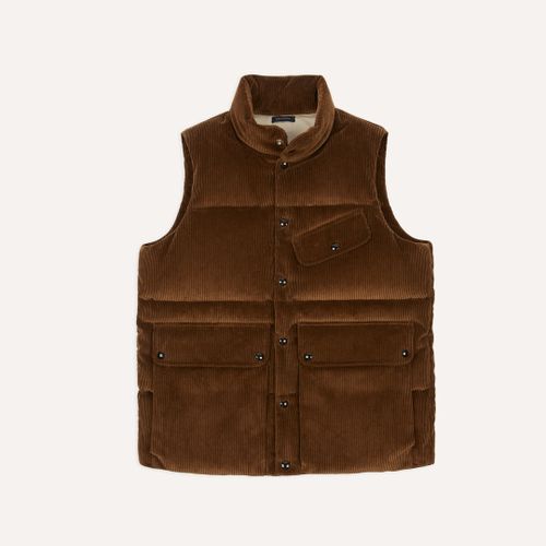 Brown Corduroy Down Vest