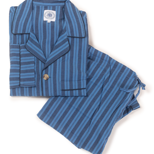 Madras Pajamas - Blue Stripe