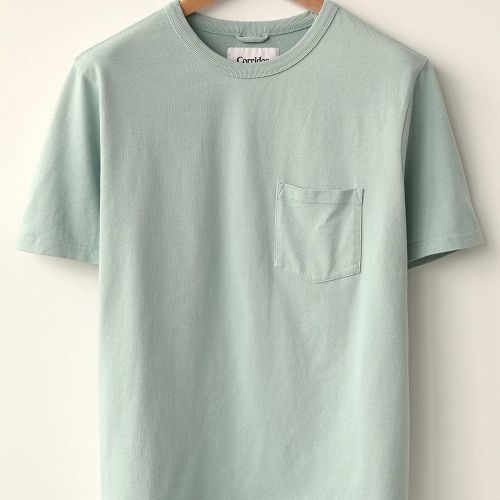 Organic Garment Dye Tee - Blue