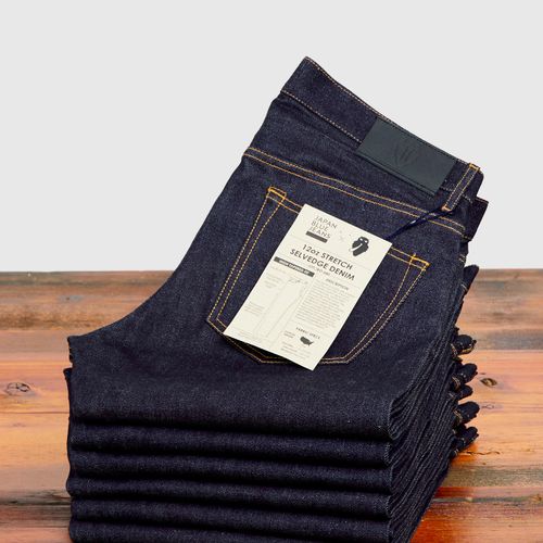 JBO-680 12oz Stretch Selvedge Denim - High Tapered