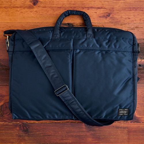 "Tanker" 2-Way Briefcase in Iron Blue