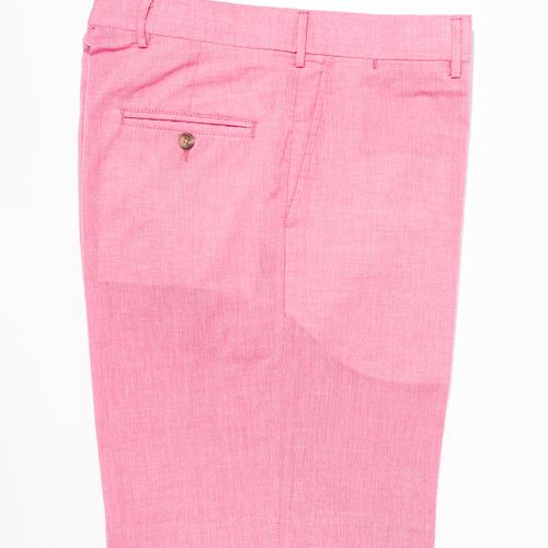 Cotton Chambray Shorts - Pink