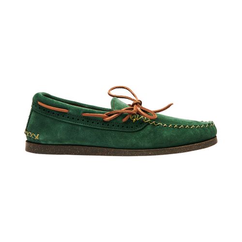 Wythe x Yuketen Handmade Suede Canoe Mocs - Evergreen