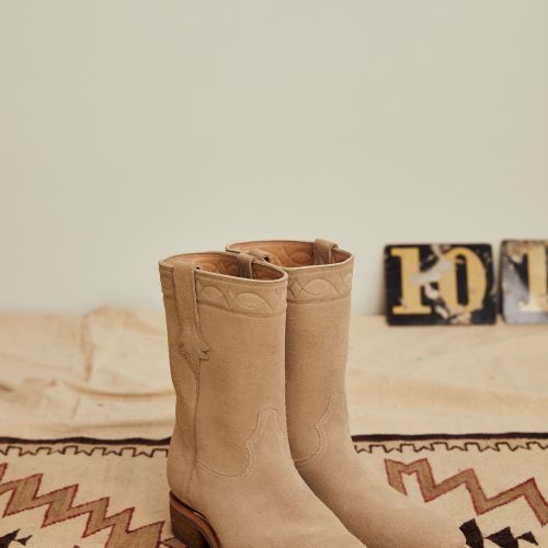 Sand Suede Roper Boots