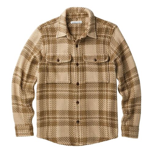 Cloud Weave Shirt Tawny Wood Sea Mist Plaid