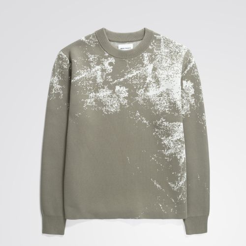 Teis Cotton Jacquard Sweater