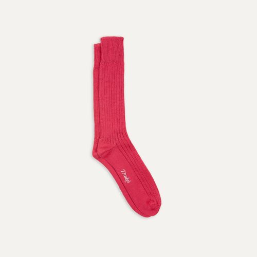 Dark Pink Cotton Sports Socks