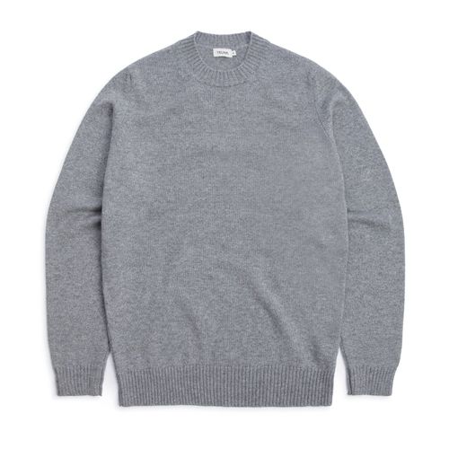 Trunk Dover Cashmere Crew Neck Sweater: Grey