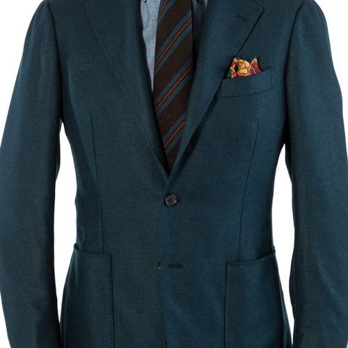 The Armoury by Ring Jacket Model 3 Blue Green Netherton H Wool Sport Coat (NOS)