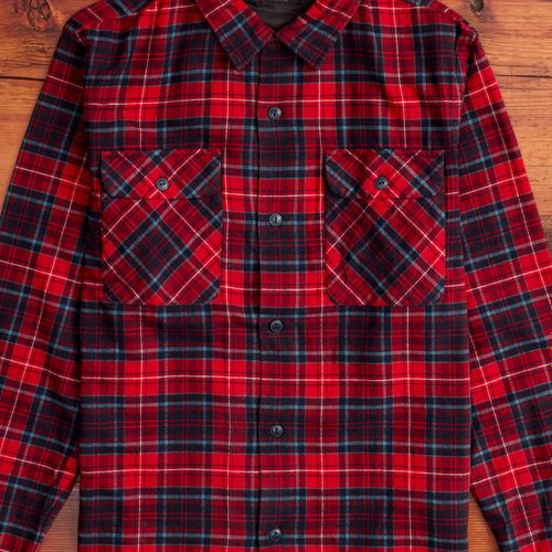 Carter Camp Shirt in Red Plaid