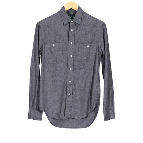 Two Pocket Grey Check Shirt