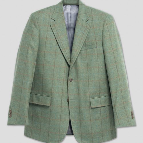 Light Green Multi Windowpane Sport Coat