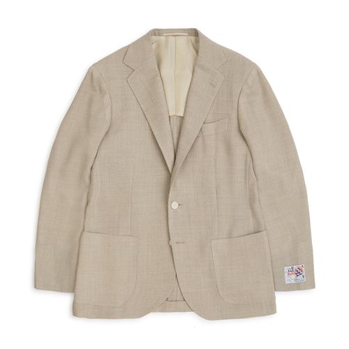 Ring Jacket Wool Mesh Balloon Jacket: Beige