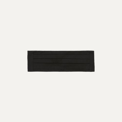 Black Silk Faille Cummerbund