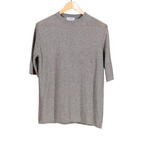 Knit T-Shirt Grey