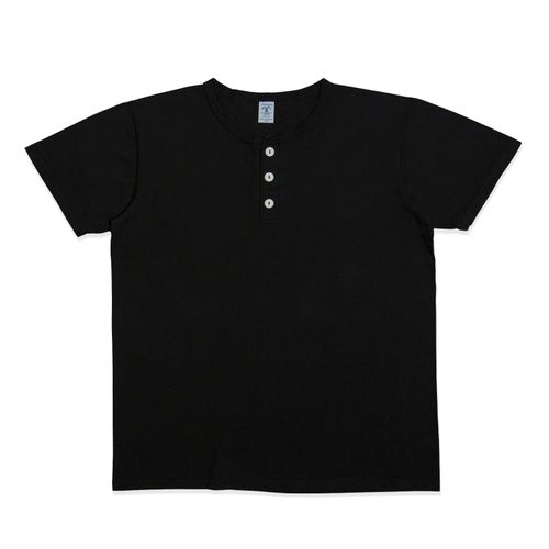 S/S Henley Tee / Black