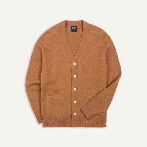 Brown Lambswool 6 Button Cardigan