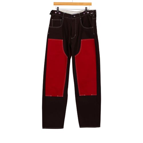 Stone Cutter Pant Brown & Red Duck Cotton Canvas