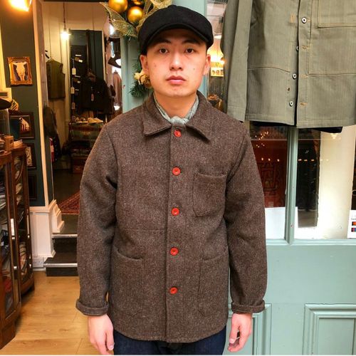 Le Laboureur Wool Workwear Jacket – Brown