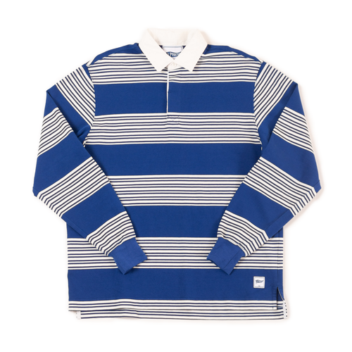 Striped Rugby Shirt - Navy/white