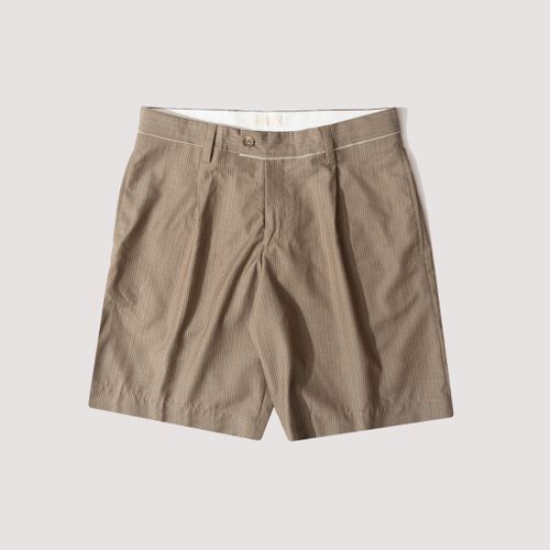 Classic Short - Taupe grey Stripe