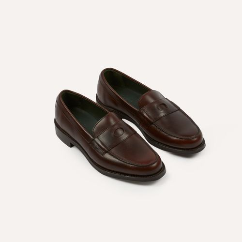 Brown Leather Charles Goodyear Welted Penny Loafer