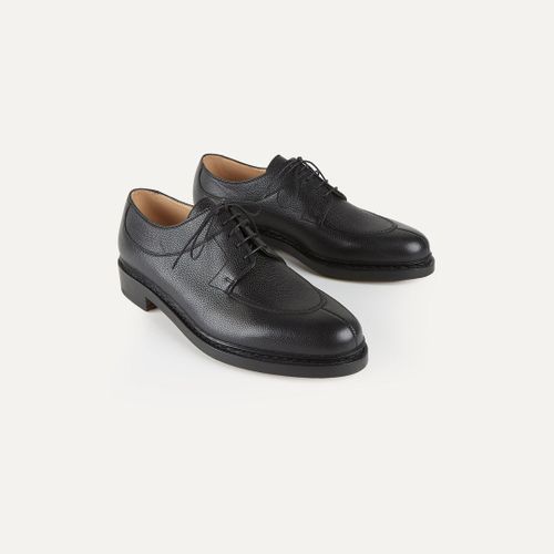 Paraboot Avignon Black Grain Leather Derby Shoe