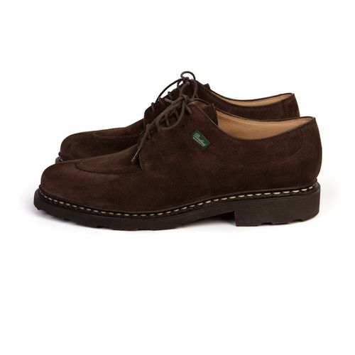 Paraboot Avignon Suede Shoe: Dark Brown