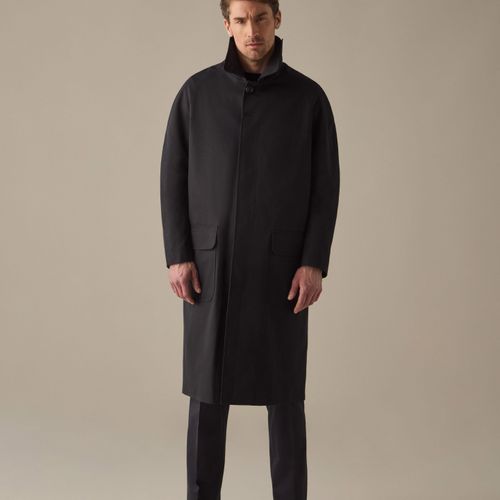 NELSON Raglan Coat Navy Navy