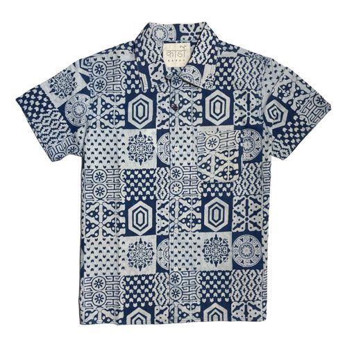 Chintan Short Sleeve Shirt Blue