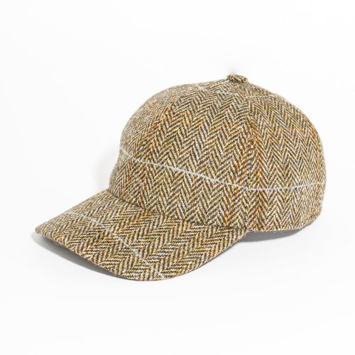 Harris Tweed Baseball Cap - Herringbone Windowpane