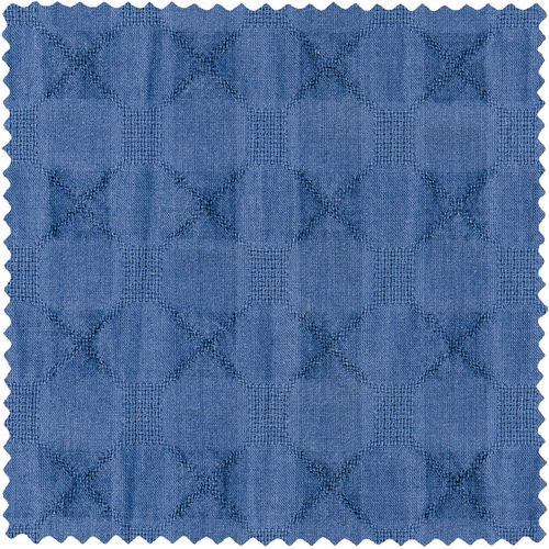 Blue Japanese Ripple Jacquard