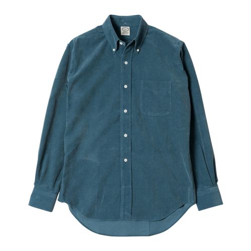 Kamakura Vintage Ivy Button Down Needlecord- Teal