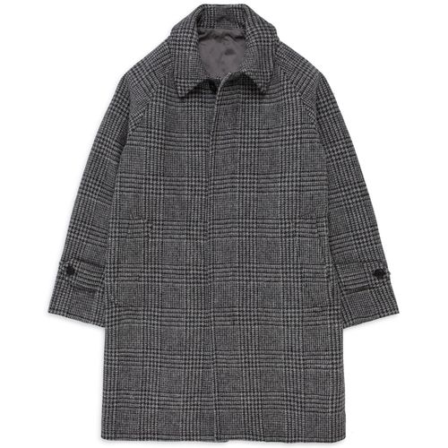 Trunk Devonshire Prince of Wales Harris Tweed Overcoat: Grey