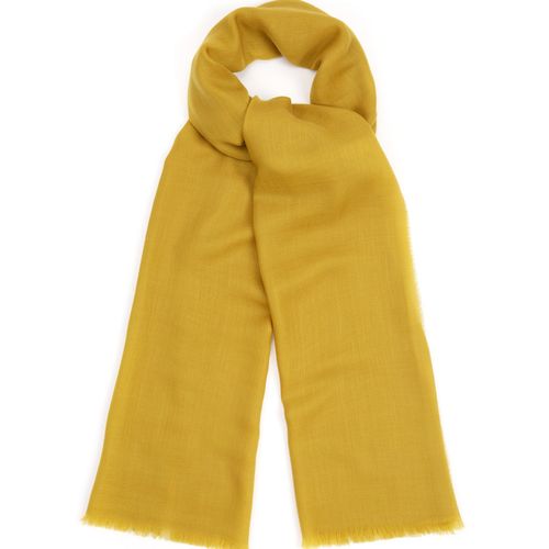 Begg x Co Wispy Solid Superfine Cashmere Scarf: Saffron