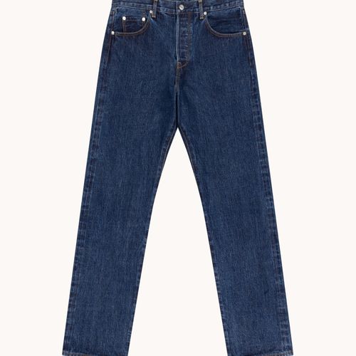 High Rise Japanese Selvedge Denim - Mid Blue Wash