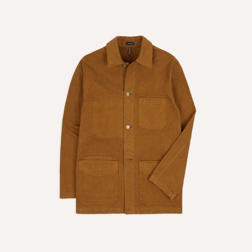 Tobacco Cotton Duck Canvas Five-Pocket Chore Jacket