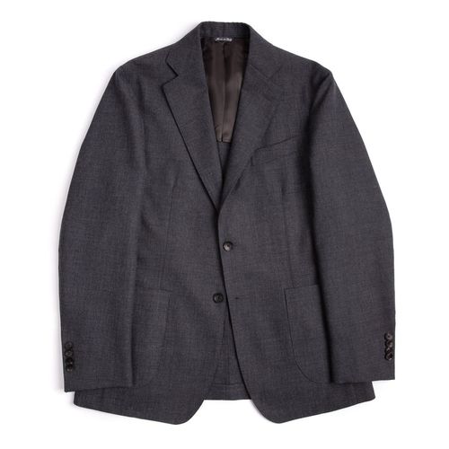 Trunk Wigmore Wool Fresco Suit Jacket: Charcoal