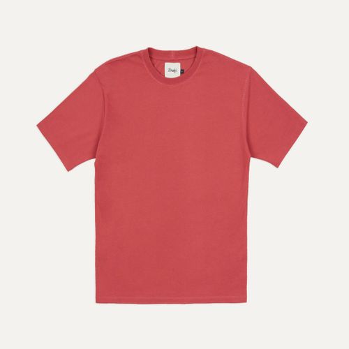 Coral Cotton Crew Neck Hiking T-Shirt