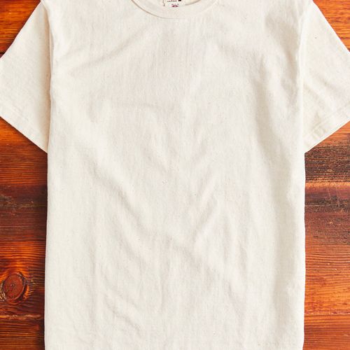 "Samurai Cotton Project" Pocket T-Shirt in Natural