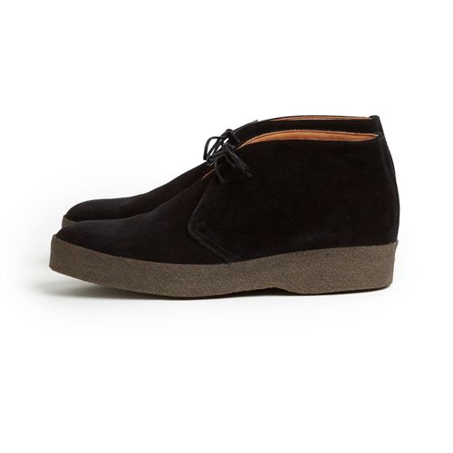 Sanders Hi-Top Suede Chukka Boot: Black