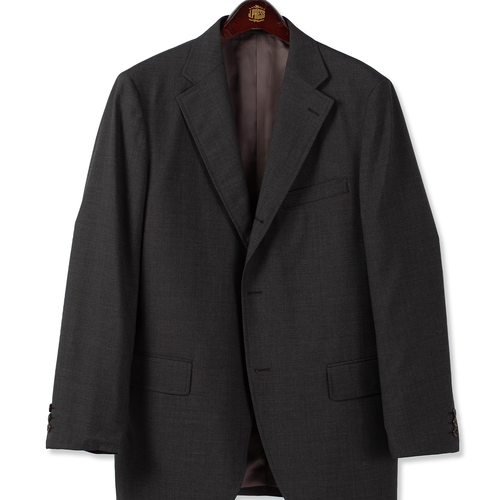 Charcoal Solid Suit - Trim Fit