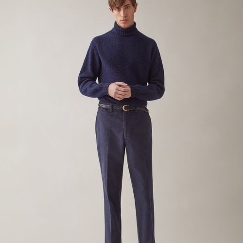 ALFIE Corduroy Trousers Navy Navy